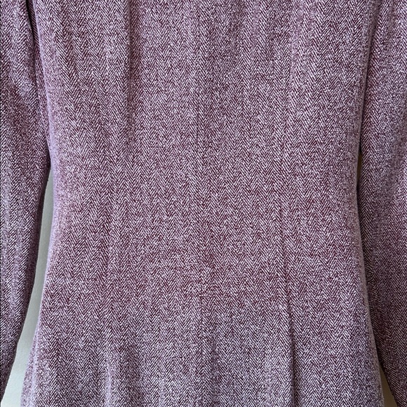 Susan Lucci  Long Sleeve Purple Tweed Overcoat size S - Picture 7 of 10